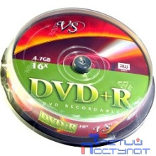 Диски VS DVD+R 4.7Gb, 16x, Cake Box 10шт.(620533)