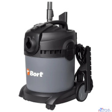 Bort Пылесос для сухой и влажной уборки BAX-1520-Smart Cle {Расход воздуха 50 л/сек; 94 л/сек; Вместимость бака 20 л; Мощность 1400 Вт; Пылесос для влажной уборки ;гарантия 2 г} [98291148]