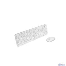 Клавиатура + мышь Rapoo X260S клав:черный мышь:белый USB беспроводная