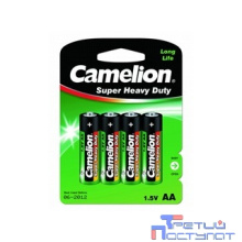 Camelion  R 6  BL-4 (R6P-BP4G, батарейка,1.5В) (4 шт. в уп-ке)