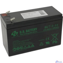 АКБ B.B. Battery BC 7.2-12 (12V 7,2Ah ДхШхВ 151x65x100 мм, масса 2,2 кг) клеммы F2