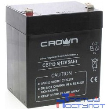 Crown Аккумулятор CBT-12-5 (12V, 5Ah)