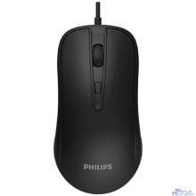 Philips Проводная Мышь SPK7214, 4 кноп., USB 2.0, 800-1600dpi, Чёрный
