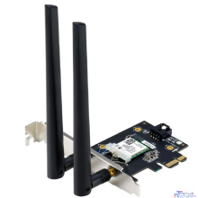 ASUS PCE-BE6500 Беспроводной трехдиапазонный PCI Express адаптер BE6500 + Bluetooth 5.4, внешняя съемная антенна, Wi-Fi 7 (be)