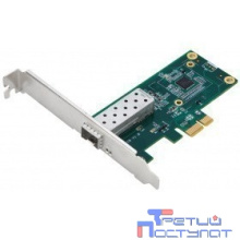 D-Link DGE-560SX/D1A Сетевой PCI Express адаптер с 1 портом 1000Base-X SFP (низкопрофильное крепление в комплекте)