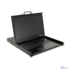 ProCase E1908HD Консоль однорельсовая , КВМ 8 порт, LCD 19'', single rail console KVM 8 port, LCD D-Sub, USB, разрешение 1920*1080, 8 кабелей