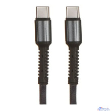 LDNIO LS631C/ USB кабель PD: Type-C--Type-C/ 1m/ 65W/ медь/ Нейлоновая оплетка/ Gray