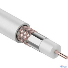 Rexant (01-2221) Кабель коаксиальный RG-6U, 75Ом, Cu/Al/Cu, 64%, 100м, INDOOR, белый