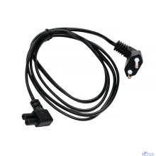 Cablexpert Кабель питания CEE 7/16-C7, 2x0.75мм2, 2.5А, VDE, угл.разъемы, 1.8м, черный, пакет (PC-184A-VDE-1.8M)