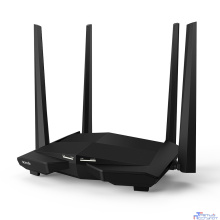 TENDA AC10 Wi-Fi маршрутизатор двухдиапазонный стандарта AC1200 , 4 внешние антенны 6dBi, 1-port 10/100/1000Mbps WAN, 3-ports 10/100/1000Mbps LAN