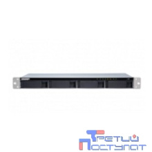 QNAP TS-431XeU-2G Сетевое хранилище, 4 отсека для HDD, 10 GbE SFP+, стоечное исполнение, 1 блока питания. ARM Cortex-A15 Annapurna Labs AL-314 1,7 ГГц, 2 ГБ. Направляющие в комплект поставки не