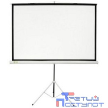 Экран Cactus Triscreen CS-PST-180X180 180х180см 1:1 напольный белый