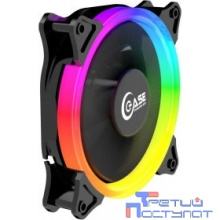 Powercase Вентилятор (PF1-3+4) 5 color LED 120x120x25mm (3pin + Molex, 1150±10% об/мин) Bulk