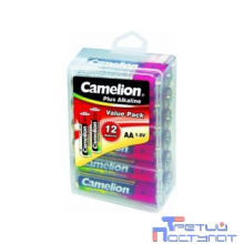 Camelion..LR 6 Plus Alkaline PBH-12 (LR6-PBH12, батарейка,1.5В) (12шт. в уп-ке)