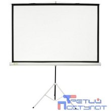 Экран Cactus Triscreen CS-PST-104x186 104.4 x 186см 1:1 напольный рулонный белый