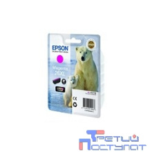 EPSON C13T26334010/4012 Картридж для Epson XP-600, XP-605, XP-700, XP-800, Пурпурный. 26XL MA (cons ink)