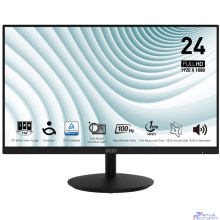 MSI PRO 23.8" MP242A {IPS flat 1920x1080 100Hz 1ms 300cd D-Sub HDMI DisplayPort 2x2W} [9S6-3PA1CT-205]