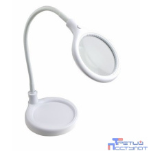 Rexant 31-0247 Лупа настольная 3D с подсветкой 30 LED, подставка+прищепка, белая