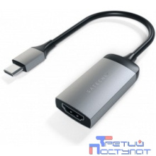 Satechi [ST-TC4KHAM] Адаптер Type-C to HDMI4K 60HZ Поддержка 4K/60Hz. Материал корпуса алюминий. Цвет серый космос.Satechi Type-C HDMI Adapter