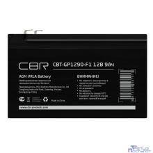 CBR Аккумуляторная VRLA батарея CBT-GP1290-F1 (12В 9Ач), клеммы F1
