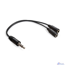Exegate EX294736RUS Кабель-разветвитель аудио ExeGate EX-CCA-415-0.15 (3.5mm Jack M/2x3.5mm Jack F, 0,15м)