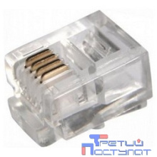 PROconnect (05-1012-3) Разъем телефонный UTP, RJ-14 (6P4C), CAT 3 (100 шт.)