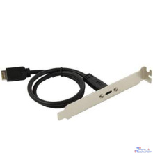 ORIENT C082E, Планка портов в корпус 1xUSB Type-C, USB3.2 Gen2 Type-E, длина кабеля 50см, oem (33182)