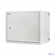 NTSS Шкаф настенный антивандальный распашной NTSS WAR 10U 600*500мм, 2 профиля 19, сварной, серый RAL 7035 NTSS-WAR10U6050