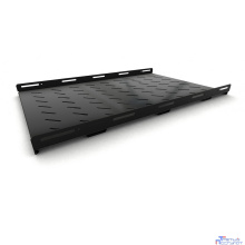 Hyperline TSH3H-850-RAL9004 Полка стационарная усиленная, глубина 850 мм, с боковым креплением, нагрузка до 100 кг, для шкафов серии TTB, TTBR, 485х850мм (ШхГ), цвет черный (RAL 9004)
