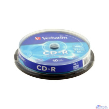 VERBATIM Диски CD-R 80 52x CB/10 (43437)