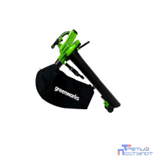 Greenworks GD40BVIIK4 Воздуходув-Садовый Пылесос аккумуляторный, 40V, бесщеточный, c 1хАКБ 4Ач и ЗУ [2406907UB]