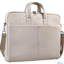 Defender Сумка для ноутбука Solid 15.6" PU кожа, бежевый, карман (26126)