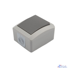 Rexant KR-78-0610 Переключатель проходной KRANZ INDUSTRIAL открытой установки, IP54 серый