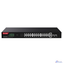 IP-COM G1128P-24-410W Неуправляемый гигабитный PoE коммутатор Ethernet 26GE+2SFP с 24 портами PoE