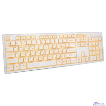 Dialog Katana Клавиатура KK-ML17U WHITE - Multimedia, с янтарной подсветкой клавиш, USB, белая