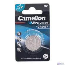 Camelion CR2477 BL-1 (CR2477-BP1, батарейка литиевая,3V) (1 шт. в уп-ке)