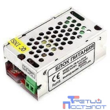 Falcon Eye FE-S-1,25/12 Открытый Блок питания. Входное напряжение 87-264V, Выходное 12V, Номинальный ток 1,25A, Рабочая температура -20 +60С, Габариты H=31/W=39/L=70, Вес 0,15кг.