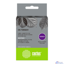 Картридж ленточный Cactus CS-TZES231 черный для Brother 1010/1280/1280VP/2700VP