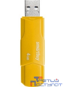 Smartbuy USB Drive 4GB CLUE Yellow (SB4GBCLU-Y)