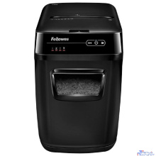 Fellowes Шредер AutoMax 150C FS-46801(01/02)* {(секр.P-4)/фрагменты 4x38 мм,/150лист./32лтр./Уничт:скрепки, скобы, пл.карты,CD диски}