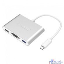 ORICO RCHV-SV USB-концентратор RCHV (серебристый) VGA*1, HDMI*1, Type-C*1, Type-A*1 USB type-c