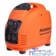 Генератор инверторный PATRIOT 3000i [474101045] {Двигатель 4т, АИ-92, 149сс, мощность рабочая/максимальная -3,0/3,5 кВт, объём бака - 5,7 л,2 розетки Euro 16A, вес 29,5 кг}