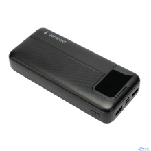 Gembird Портативный аккумулятор, 20000мАч, QC/PD, дисплей, черный (GPB-20Q)