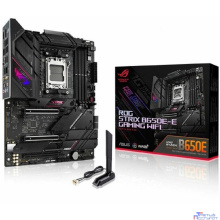 ASUS ROG STRIX B650E-E GAMING WIFI (Socket AM5, ATX, 4xDDR5(128GB), DP/HDMI, 2xPCIe 5.0x16/1xPCIe 4.0x16, 1xLAN (2.5GbE), Wi-Fi 6E, BT, 4xSATA 6Gb/s, 4xM.2, 2xType-C, 6xUSB 3.2, 4xUSB 2.0)