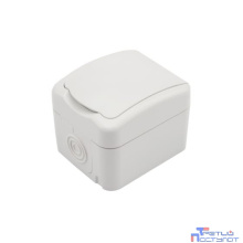 Rexant KR-78-0604 Розетка одноместная KRANZ Mini OG открытой установки с заземлением, IP54 белая