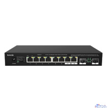 TENDA TEM2010F Коммутатор настольный 8-Ports 100/1000/2500 Mbps Base-TX + 2-Ports 100/1000/2500 Mbps Base-X SFP