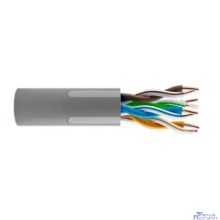KOSCAB КОС-IN-UTP4-5e-PVC-GY Кабель витая пара U/UTP 5e 4 пары одножильный медь 305м внутренний PVC серый