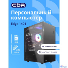 Компьютер CBR Edge E1401/W10 Intel Core i5-14400 / MicroStar PRO B760M-A WIFI / 32GB / SSD 1000GB / 10 Pro