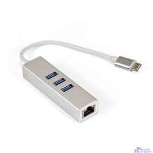 ExeGate EX294188RUS Кабель-адаптер ExeGate EXE-77C-45 (USB3.0 Type C --> 3xUSB3.0 + 1xRJ45 UTP 1000Mbps RLT8153)