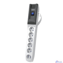 ZIS Сетевой фильтр Pilot - Pro USB {5 с заземлением +1 в формате GP, USB 3A, с разъёмами type A, C} 3м [арт.182]